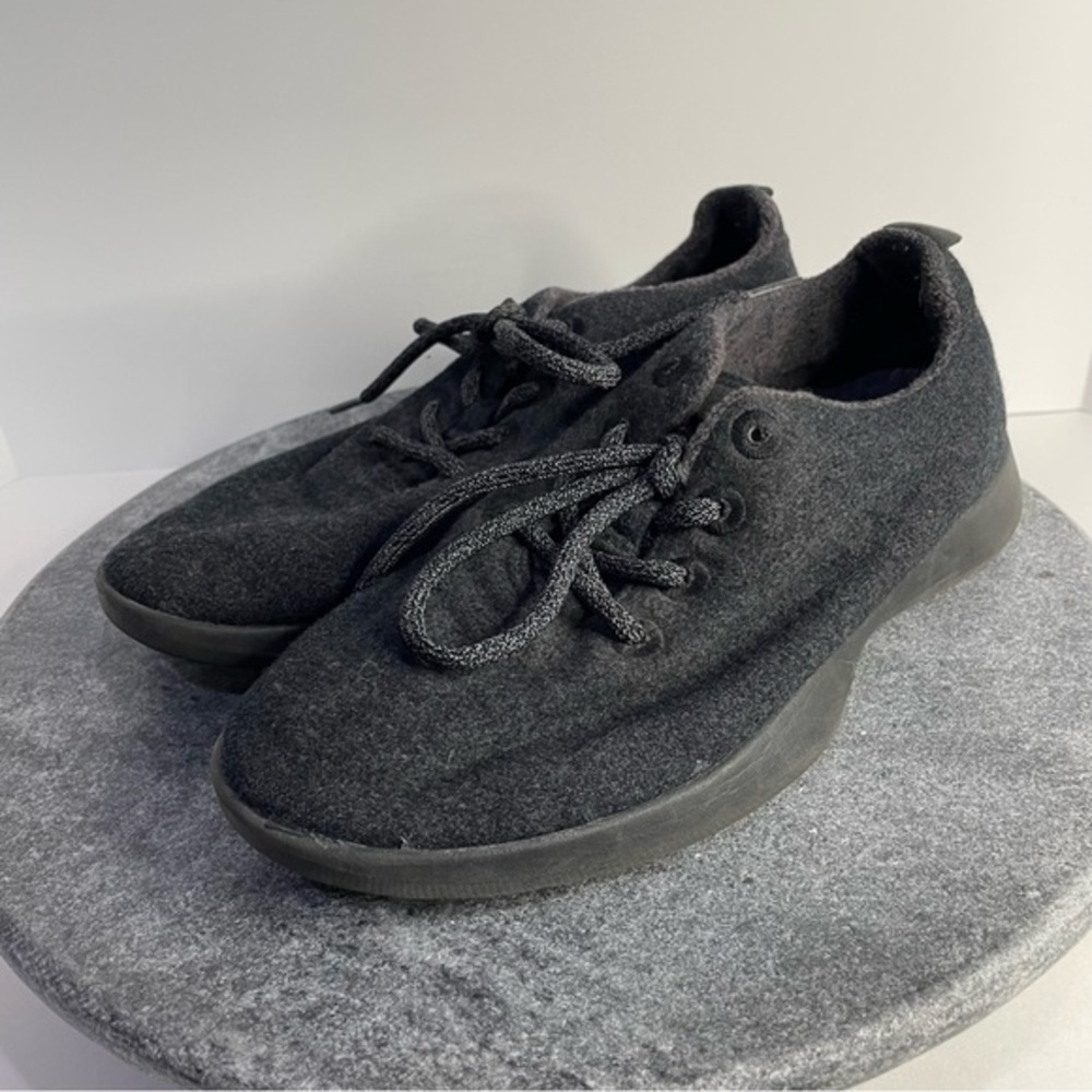 Allbirds The Wool Runners Black Grey Tennis Shoes 8
